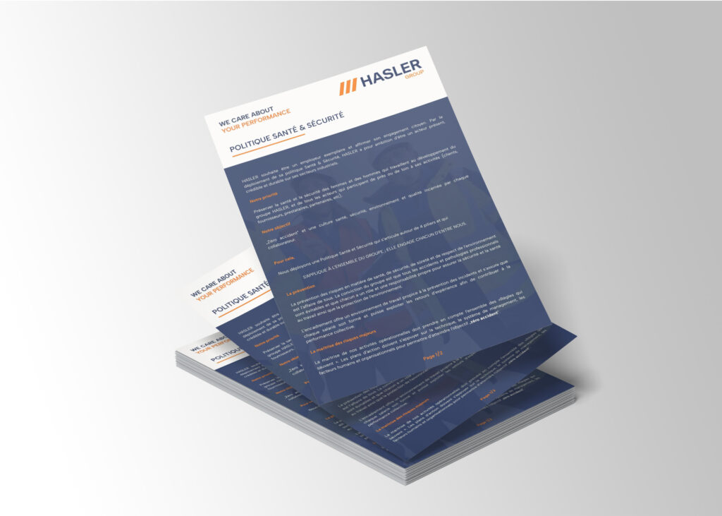 Politique Santé Sécurité HASLER Group
